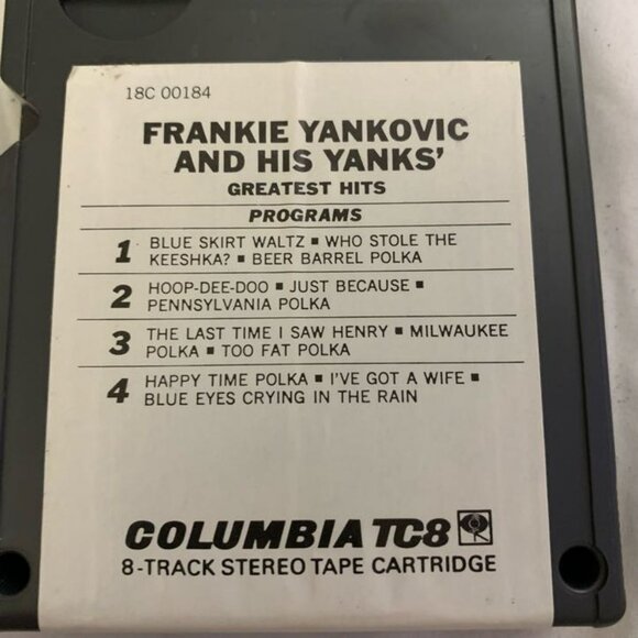 Frankie Yankovic & His Yanks' Greatest Hits Columbia 8-Track Stereo Tape 18C 001 - Picture 3 of 4